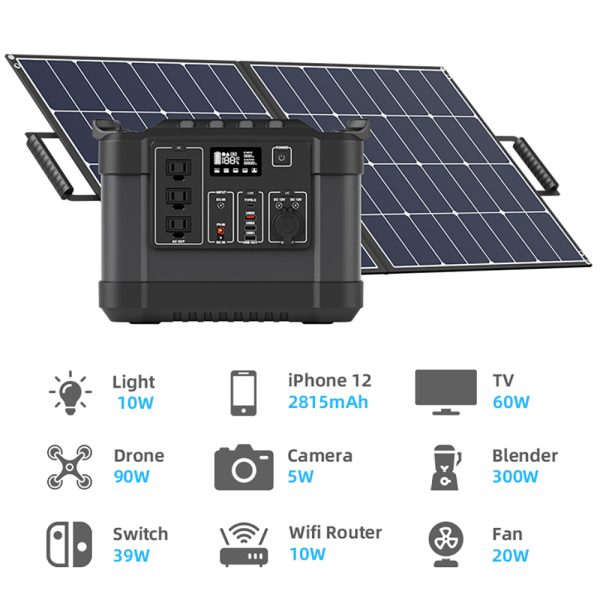 Powerstation Portable Energy Storage Device Solar Generator Outdoor Camping Power Station Home Emergency Backup Battery